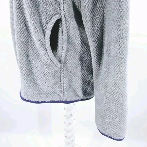 Patagonia Gray Purple Polartec ReTool Snap-T Pullover Fleece Jacket - Picture 3 of 9